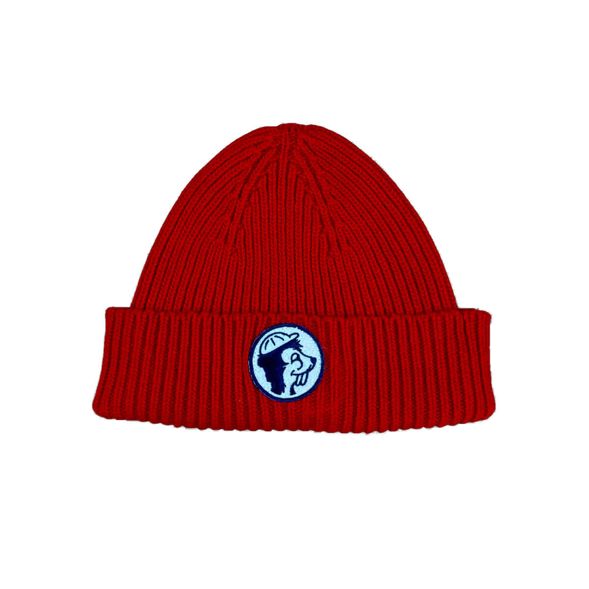 Knit Heritage Beanie in Classic Red by Club Trésor