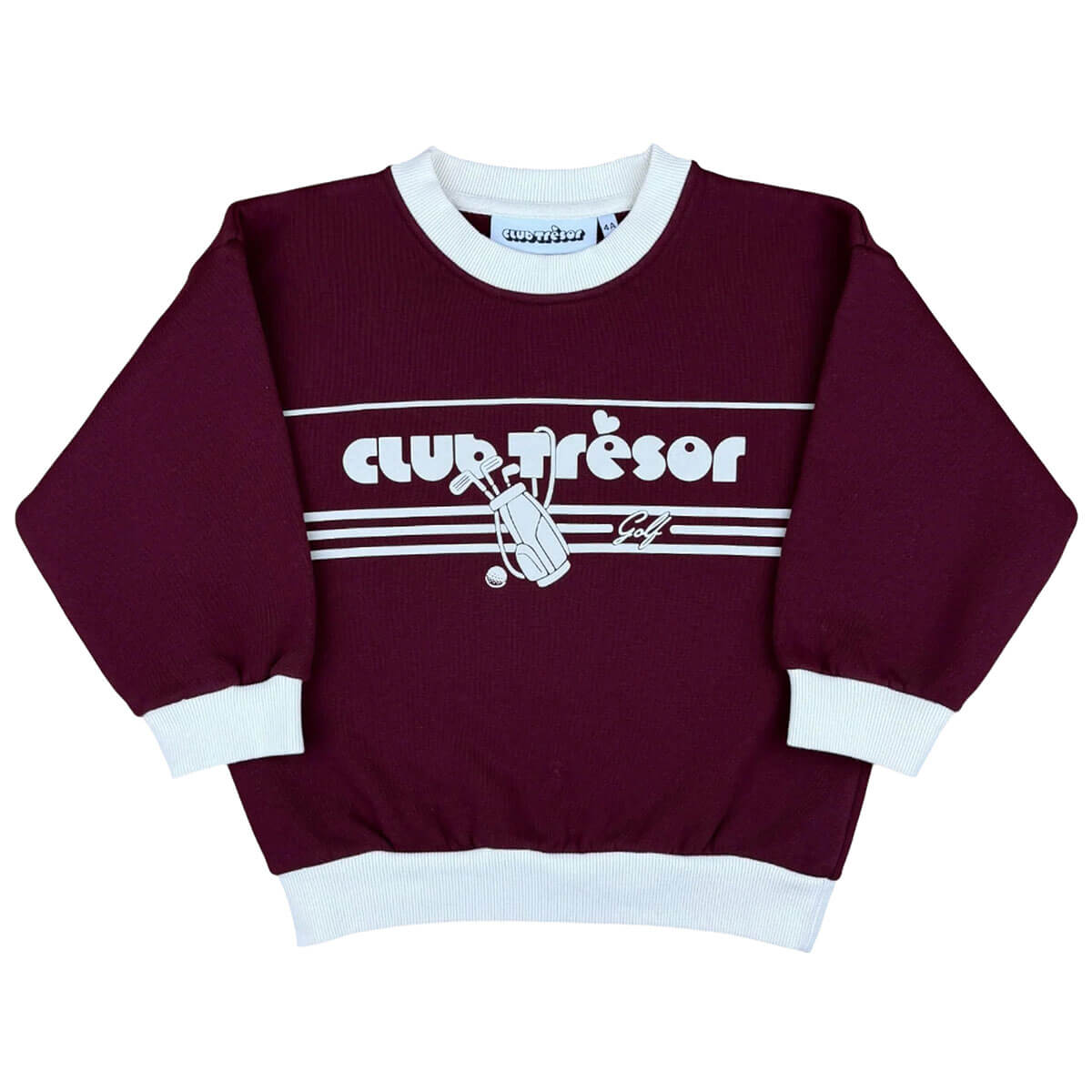 Sweatshirt in Golf Burgundy by Club Trésor