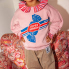 Sweatshirt in Super Bonbon Pink by Club Trésor