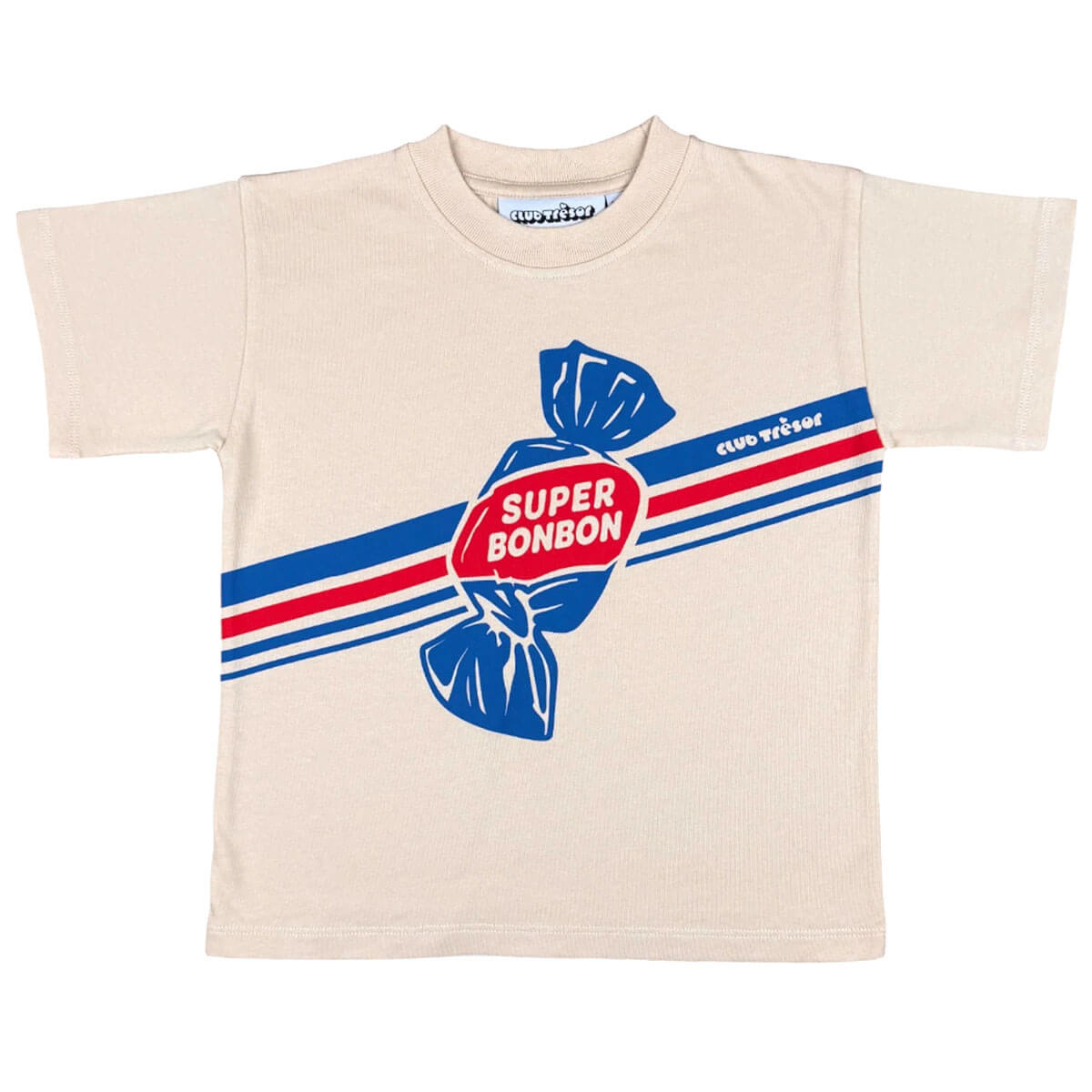 T-Shirt in Super Bonbon Cream by Club Trésor