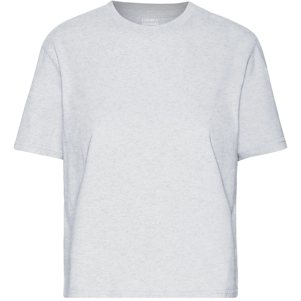 Boxy Crop Tee in Snow Melange by Colorful Standard