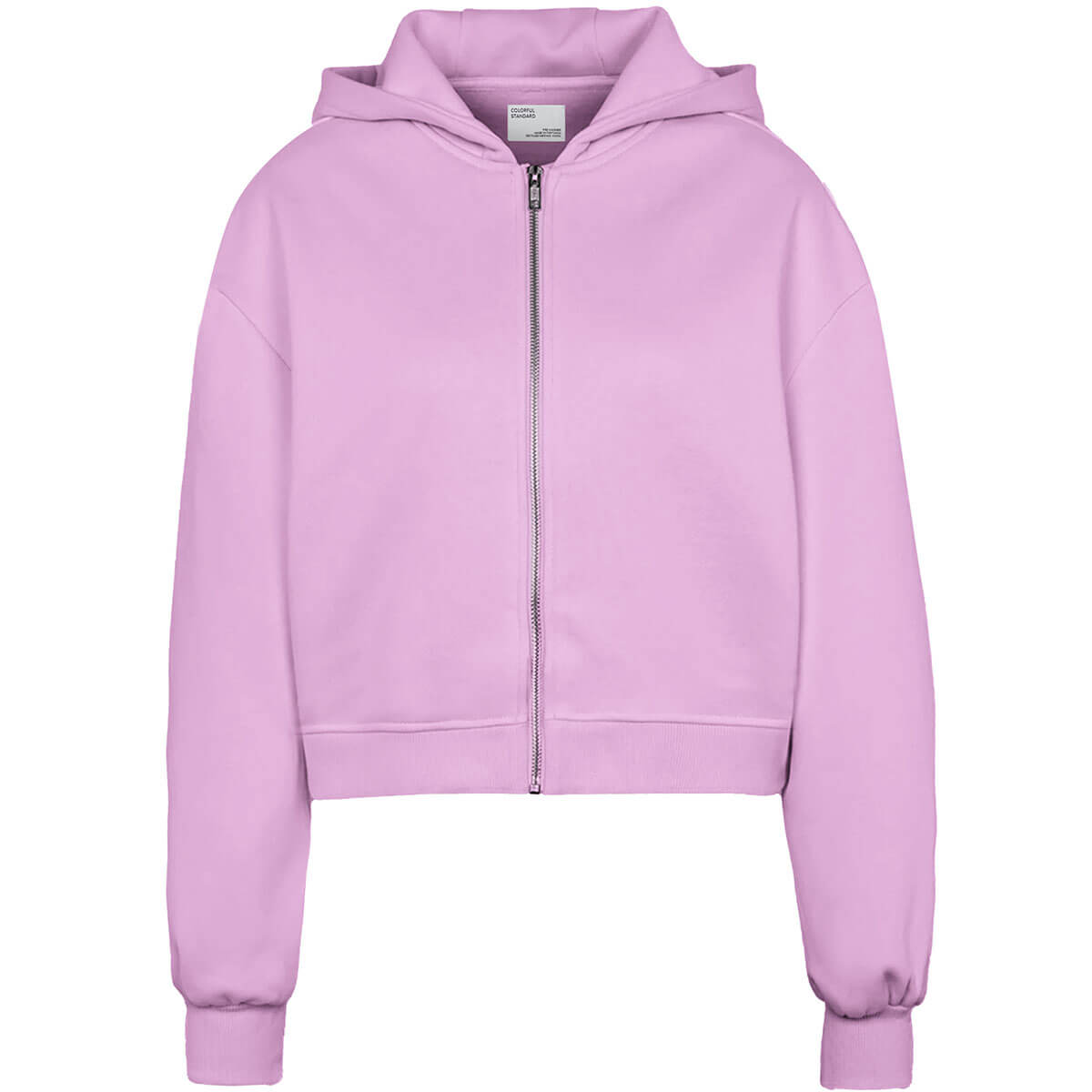 Cropped Zip Hoodie in Cherry Blossom by Colorful Standard