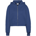 Cropped Zip Hoodie in Marine Blue by Colorful Standard
