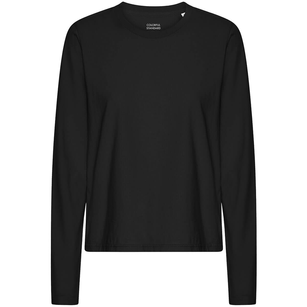Long Sleeve T-Shirt in Deep Black by Colorful Standard
