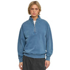 Women's Quarter Zip in Faded Indigo by Colorful Standard