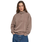 Women's Quarter Zip in Faded Khaki by Colorful Standard