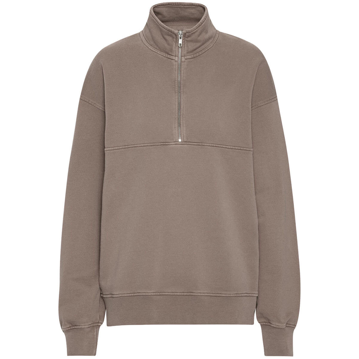 Women's Quarter Zip in Faded Khaki by Colorful Standard