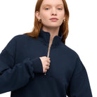 Women's Quarter Zip in Navy Blue by Colorful Standard