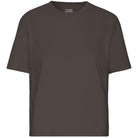 Boxy Crop Tee in Coffee Brown by Colorful Standard