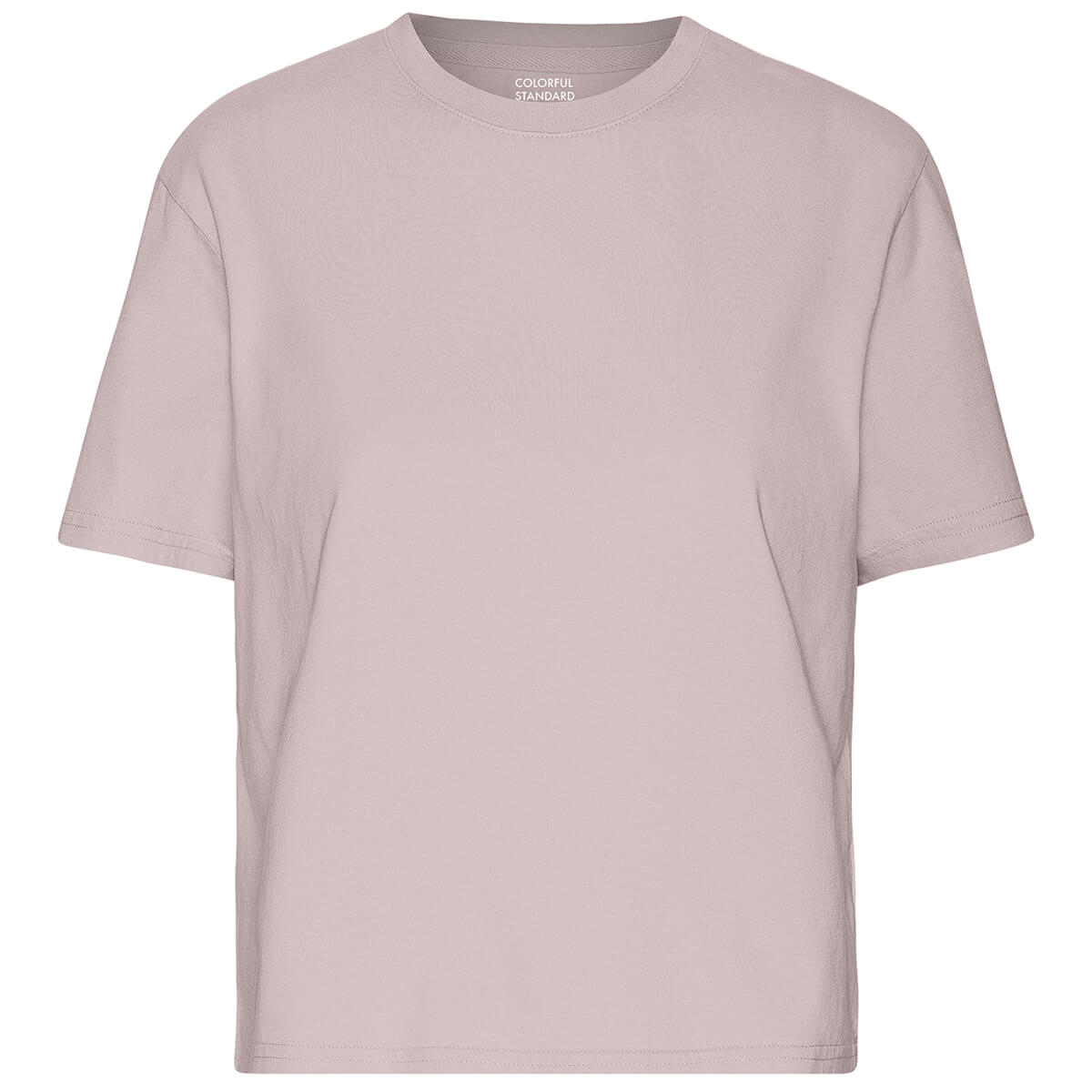 Boxy Crop Tee in Faded Pink by Colorful Standard