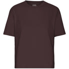 Boxy Crop Tee in Oxblood Red by Colorful Standard