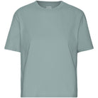 Boxy Crop Tee in Steel Blue by Colorful Standard