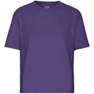 Boxy Crop Tee in Ultra Violet by Colorful Standard