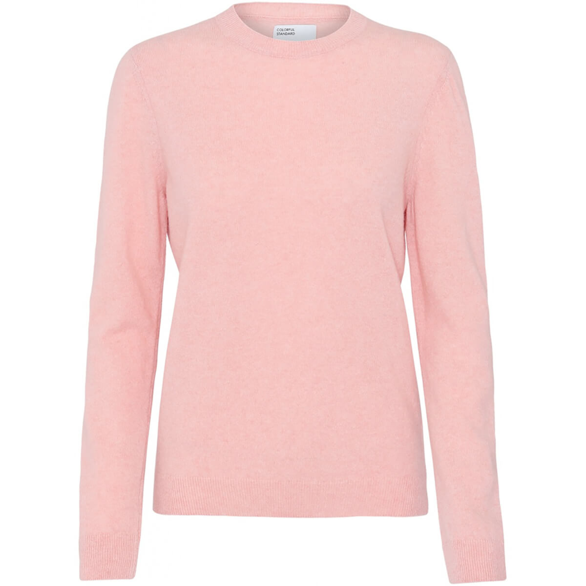 Light Merino Wool Crew Sweater in Faded Pink by Colorful Standard