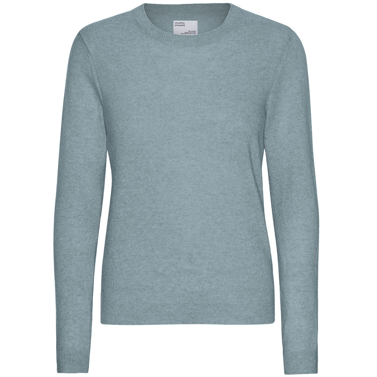 Light Merino Wool Crew Sweater in Stone Blue by Colorful Standard