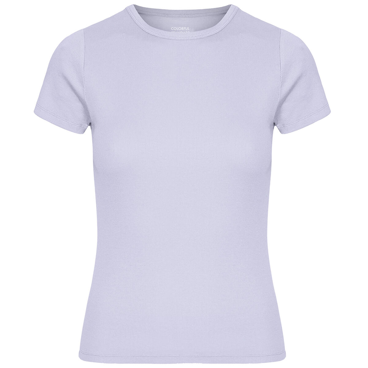 Rib Short Sleeve Tee in Soft Lavender by Colorful Standard
