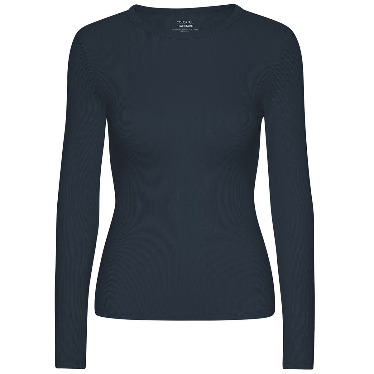 Rib T-Shirt in Navy Blue by Colorful Standard