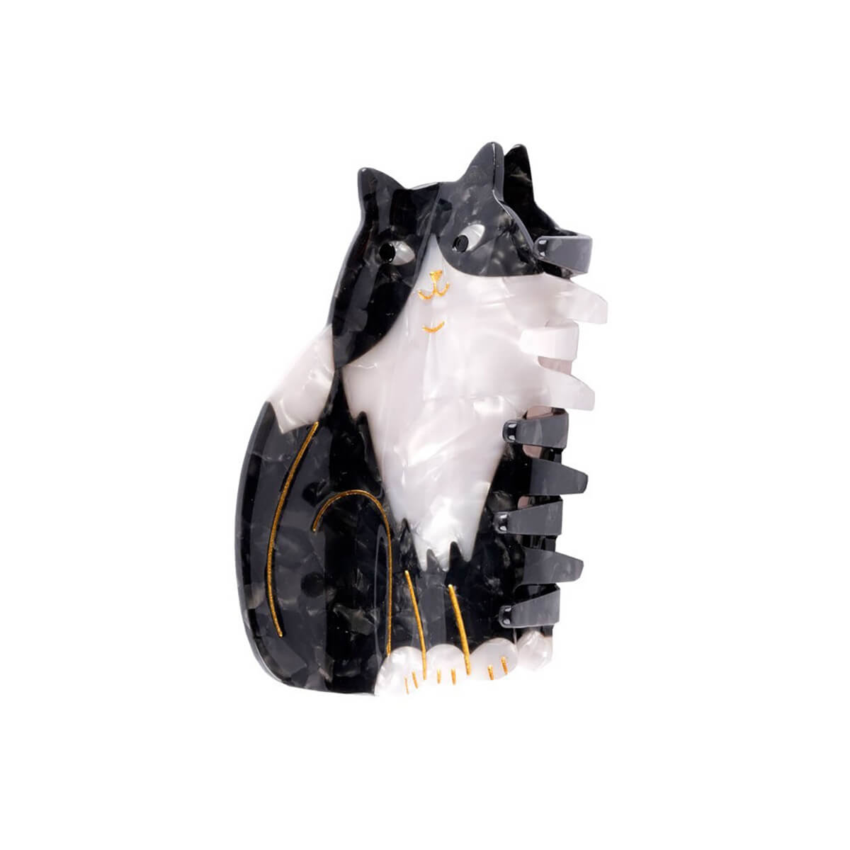Black and White Cat Hair Claw by Coucou Suzette