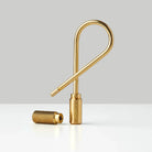 Closed Helix Keyring in Brass by Craighill