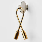 Closed Helix Keyring in Brass by Craighill