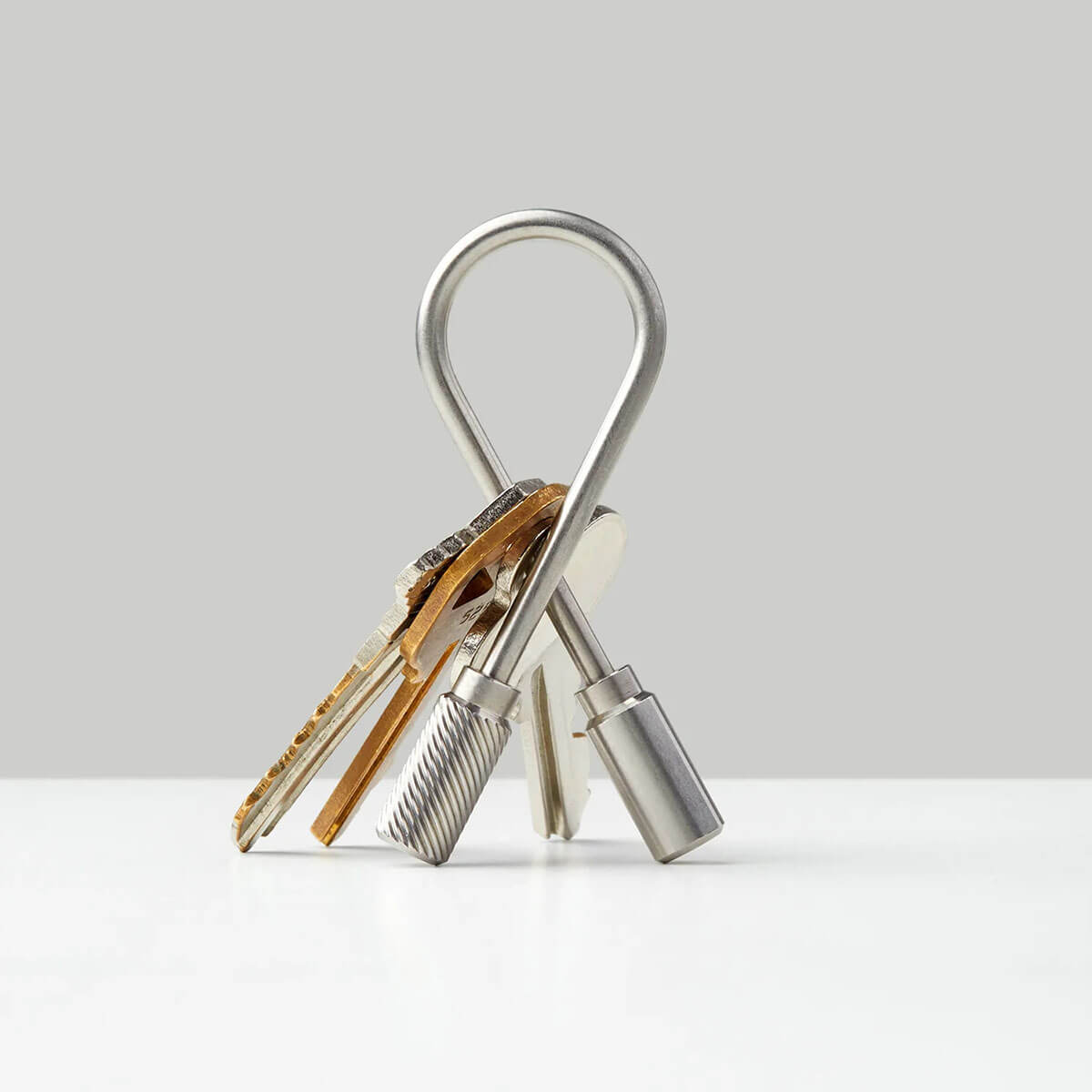 Closed Helix Keyring in Stainless Steel by Craighill