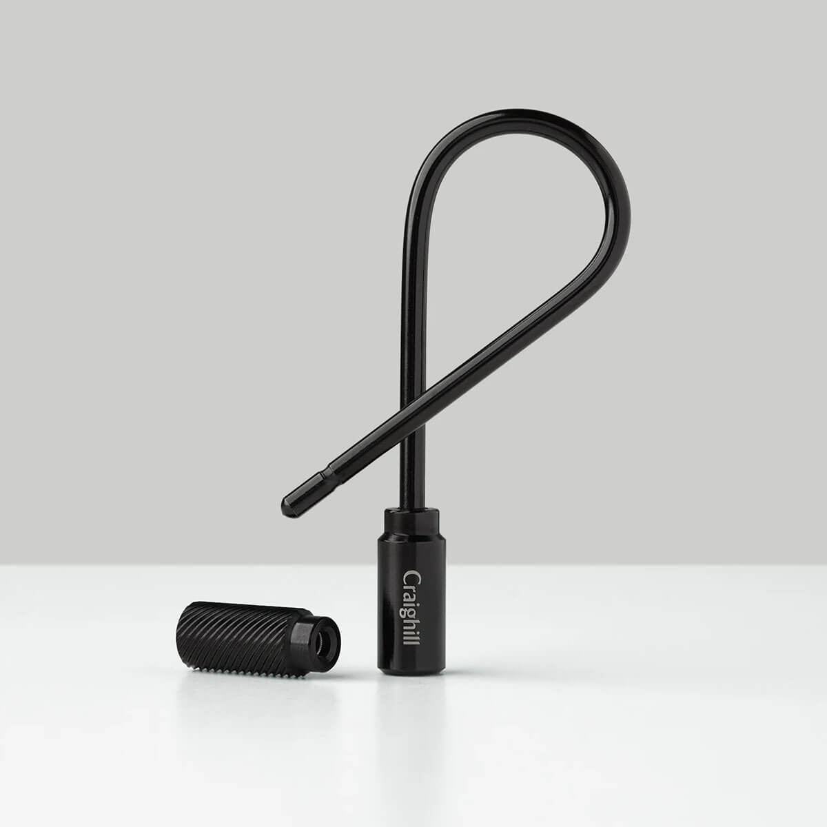 Closed Helix Keyring in Vapor Black by Craighill