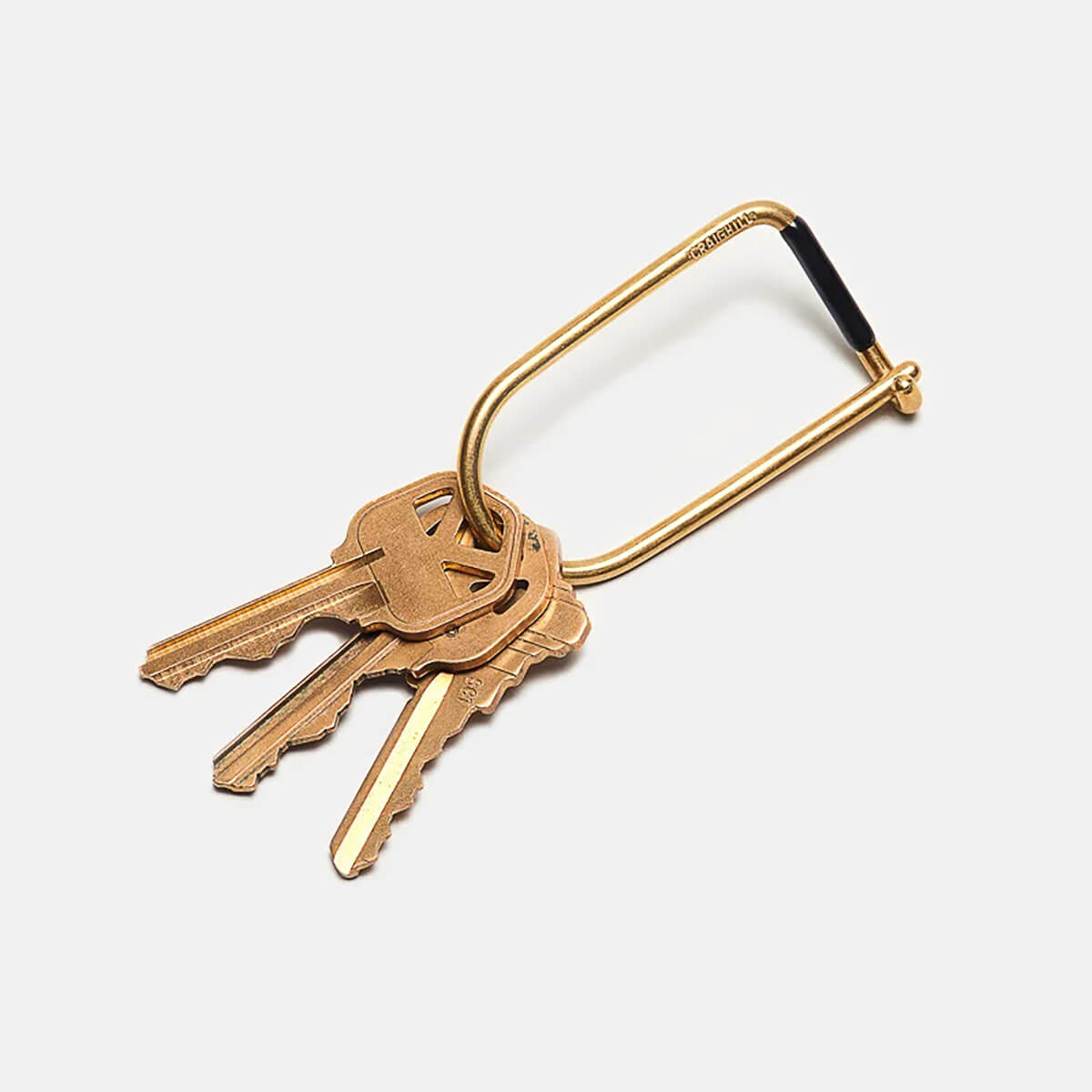 Wilson Keyring in Enameled Black by Craighill
