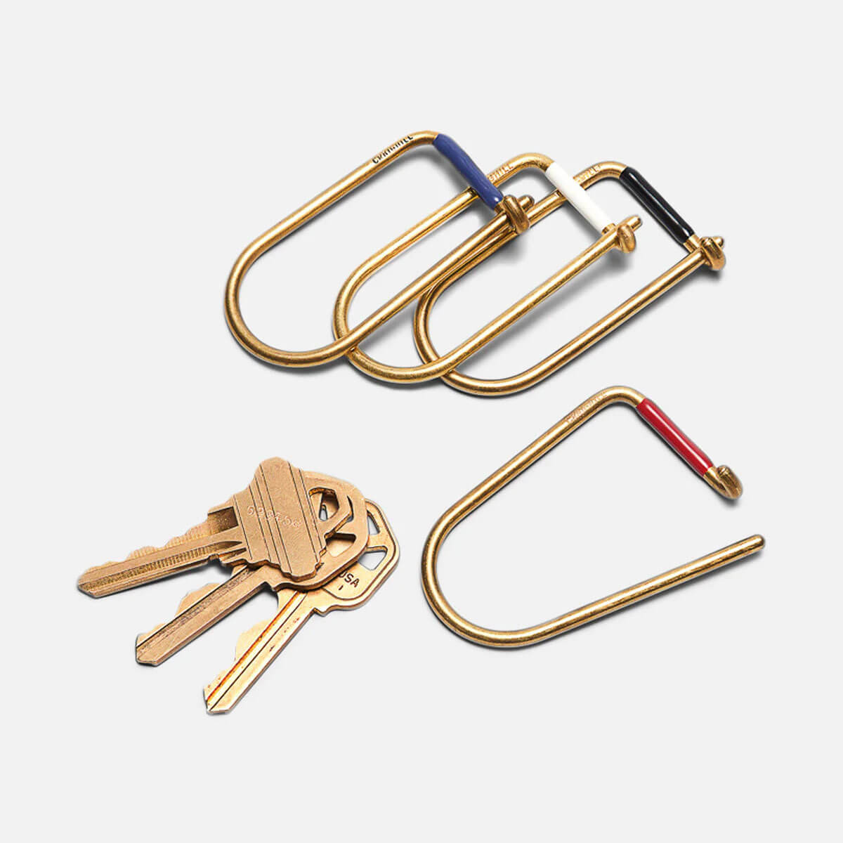 Wilson Keyring in Enameled Black by Craighill