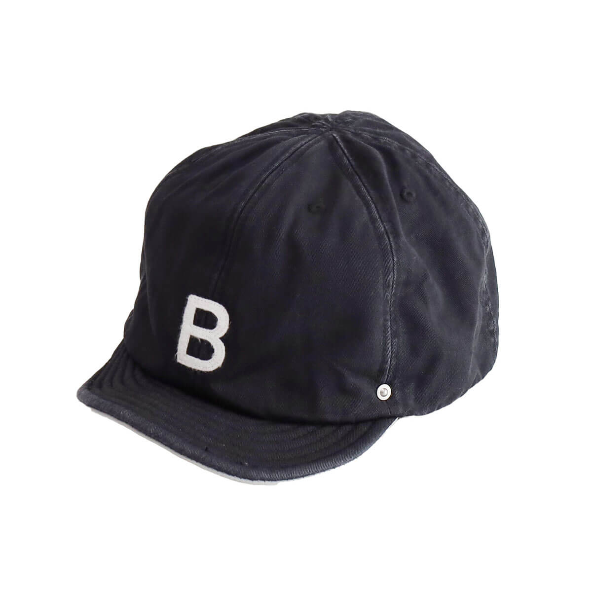Initial 6 Panel Cap in Black by Decho