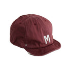 Initial 6 Panel Cap in Wine by Decho