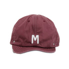 Initial 6 Panel Cap in Wine by Decho