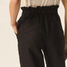 Estelle Trousers in Noir by Des Petits Hauts