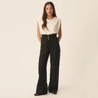 Estelle Trousers in Noir by Des Petits Hauts