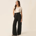 Estelle Trousers in Noir by Des Petits Hauts