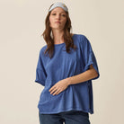 Haricia Tee in Indigo by Des Petits Hauts