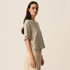 Josef Tee in Marine / Mousse by Des Petits Hauts