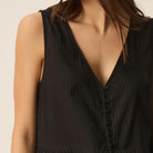 Santana Dress in Noir by Des Petits Hauts