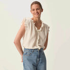 Soprano Blouse in Ecru by Des Petits Hauts