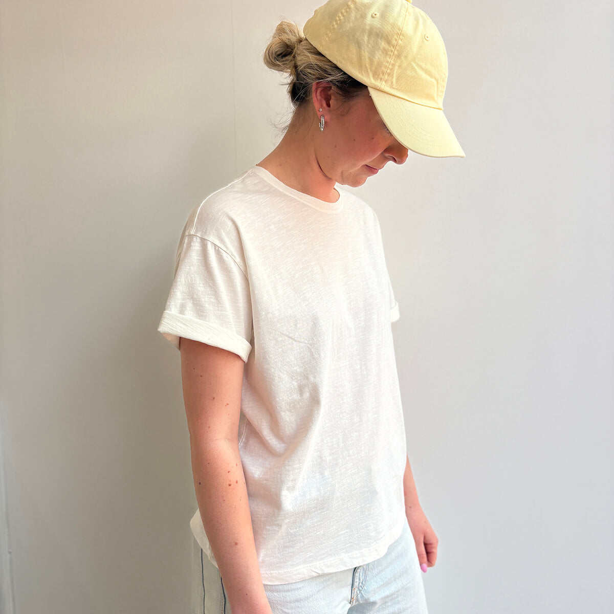 Zaela Tee in Ecru by Des Petits Hauts