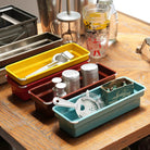 Oblong Tray in Ivory by Dulton