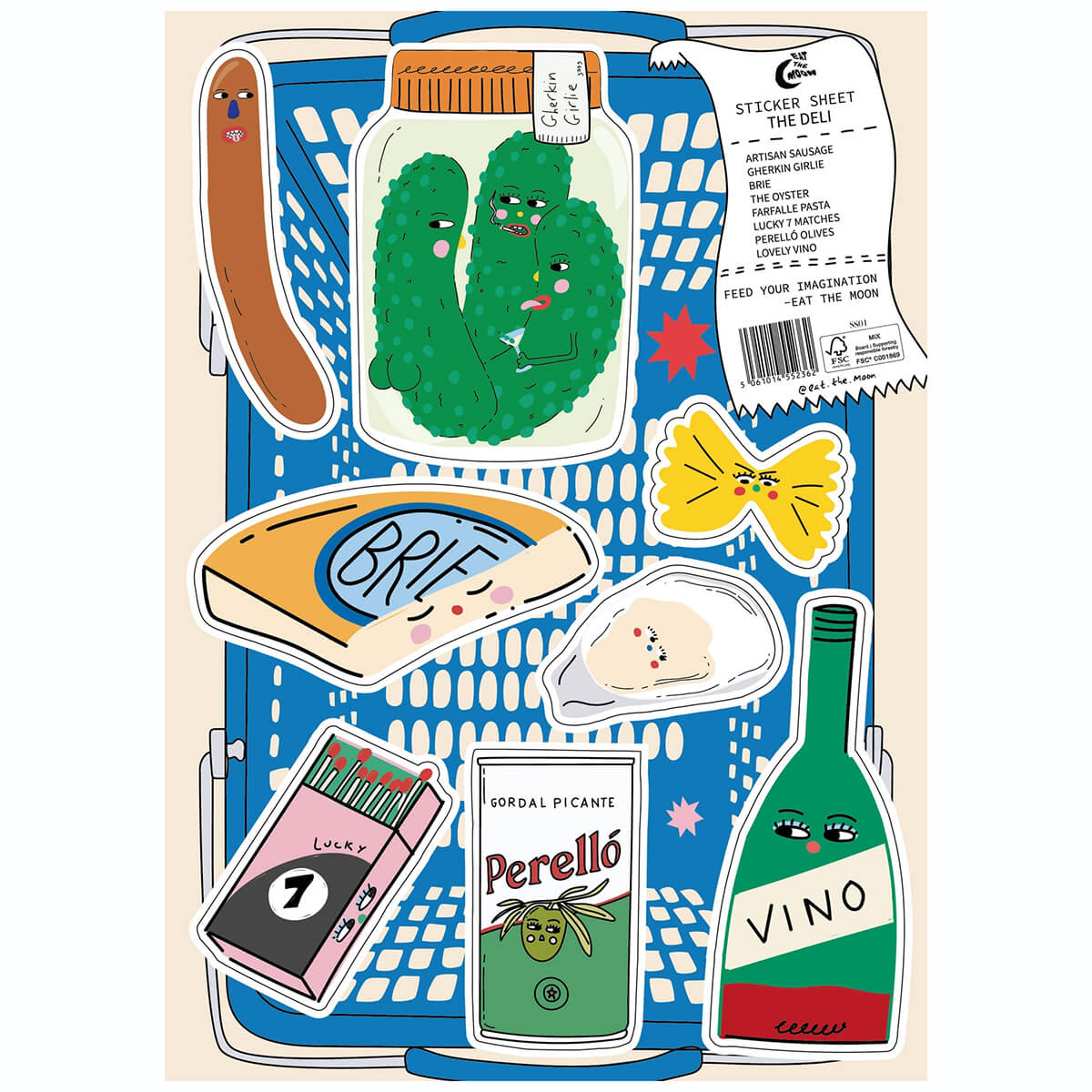 The Deli A5 Sticker Sheets by Eat The Moon – Junior Edition