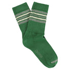 5 Stripes Socks in Green / Agave / Sand by Escuyer
