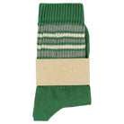 5 Stripes Socks in Green / Agave / Sand by Escuyer