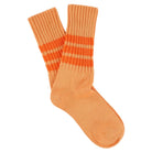 Crew Stripes Socks in Off Orange / Bright Orange by Escuyer