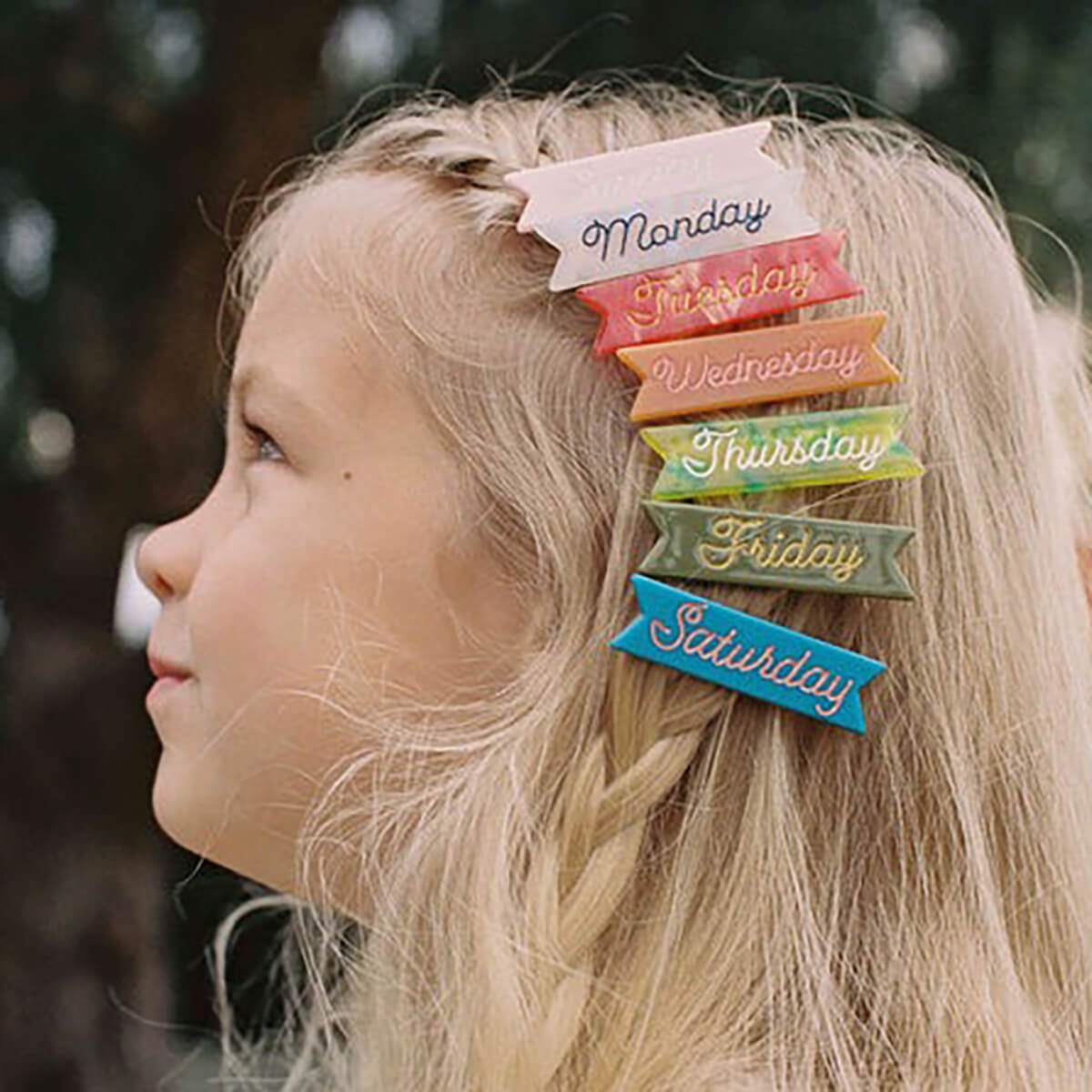 Days Of The Week Hair Clips by Eugenia Kids