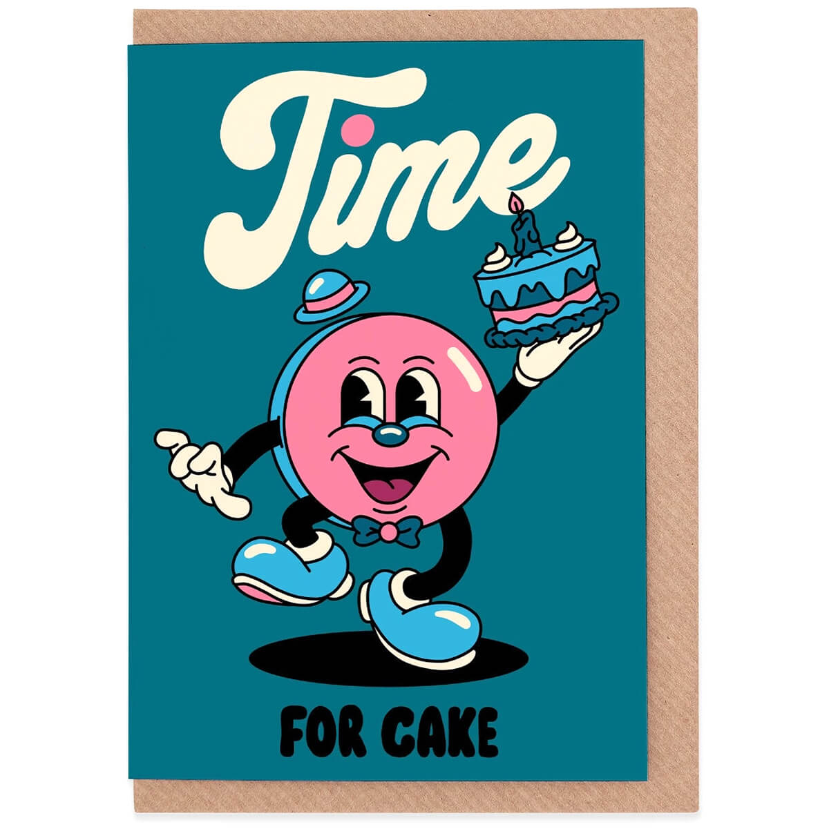Time For Cake Greetings Card by Evermade – Junior Edition