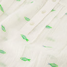 Bindi Top in Cosy White / Green by Fabienne Chapot