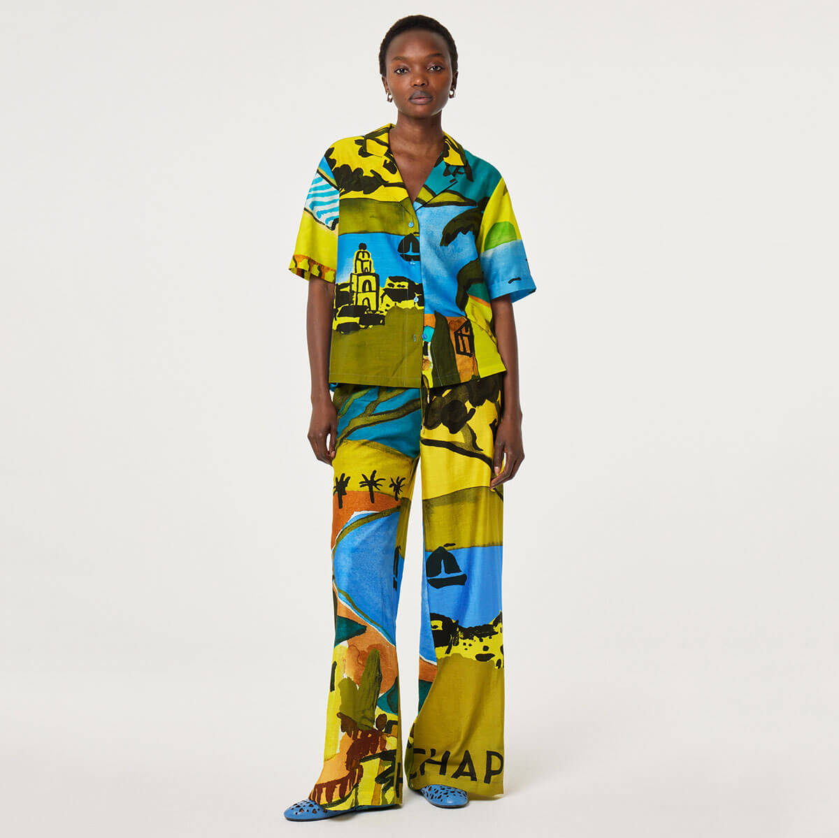 Brock Blouse in Yellow / Blue by Fabienne Chapot