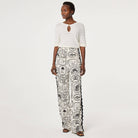 Guicho Trousers in Cosy White / Black by Fabienne Chapot