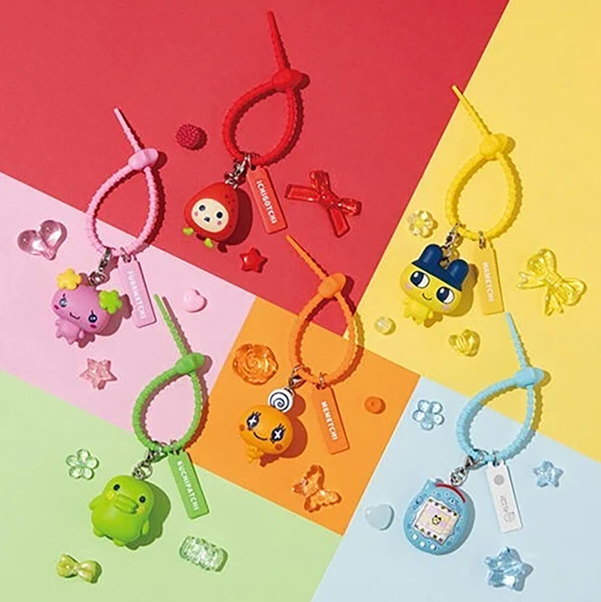 Tamagotchi Colorful Multi Charm Gachapon Capsule Collectible by Bandai